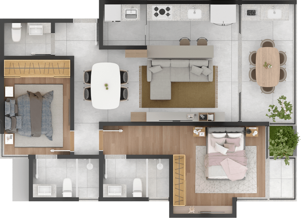 Planta -  - Viviane Campos